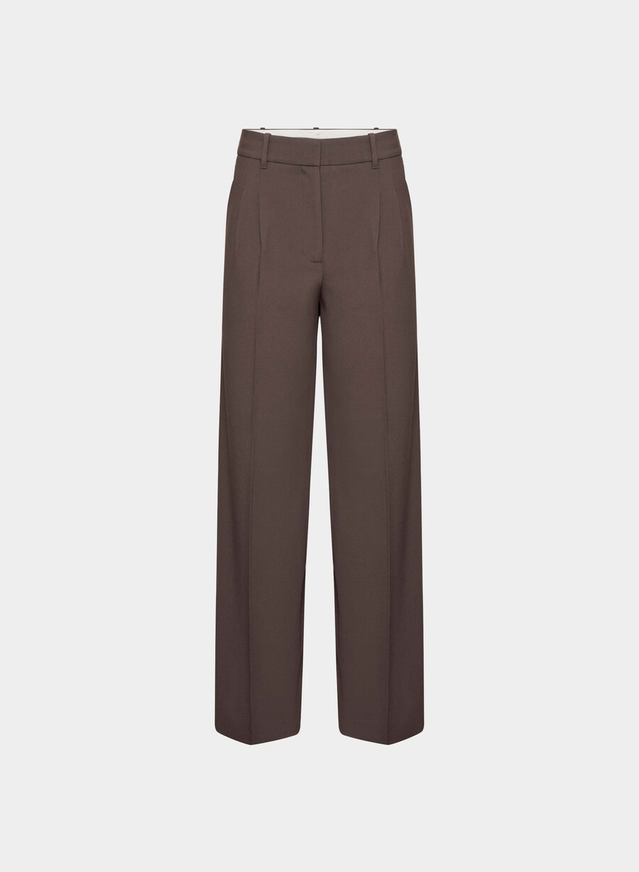 the effortless pant - ressential rich mocha brown