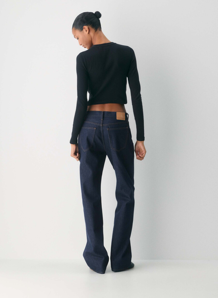 homestretch rib crew waist longsleeve black