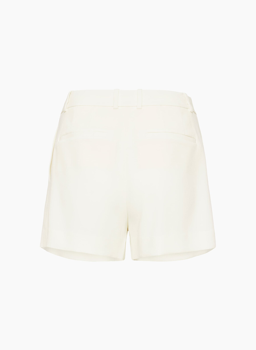 pleated mini short light birch