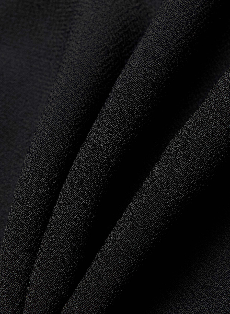 pleated mini short black