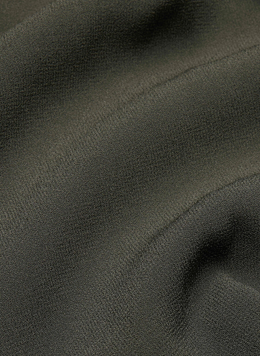 pleated mini short dark olive