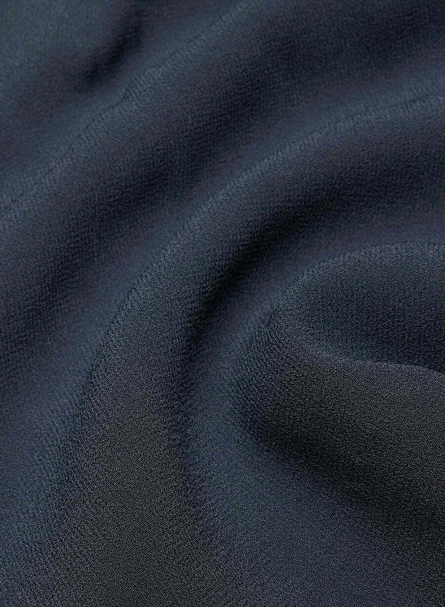pleated mini short dark night navy