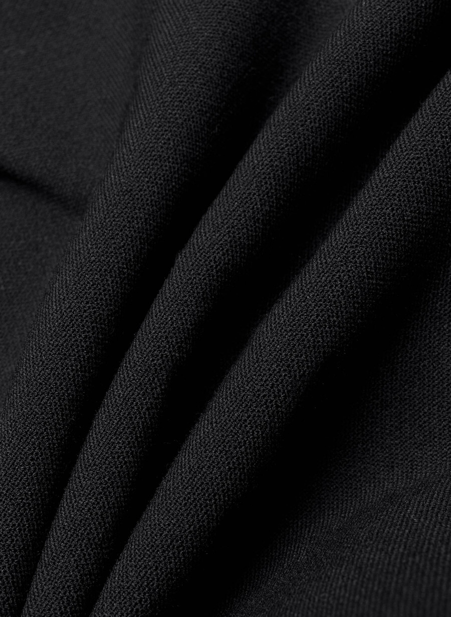 pleated mini short - ressential black