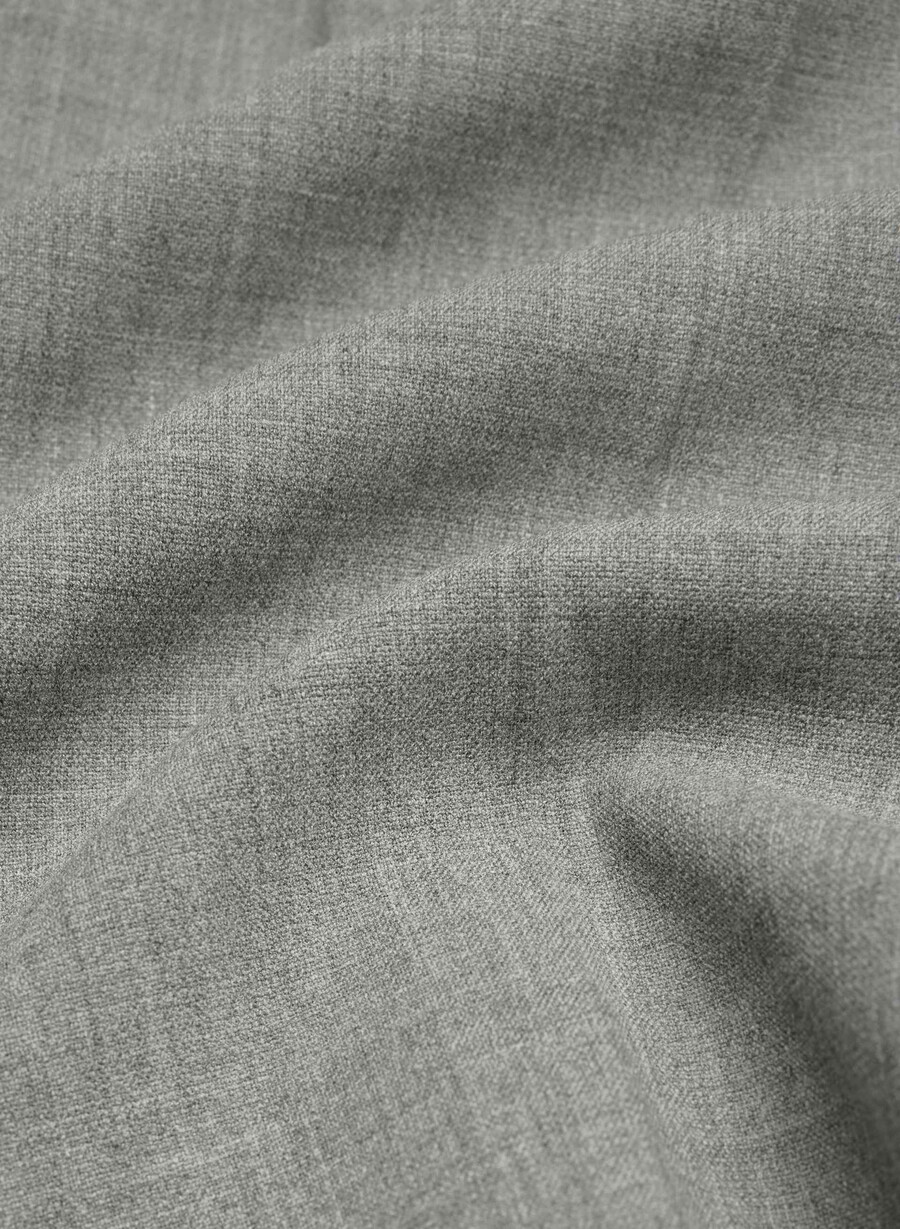 pleated mid-thigh short heather dark grey