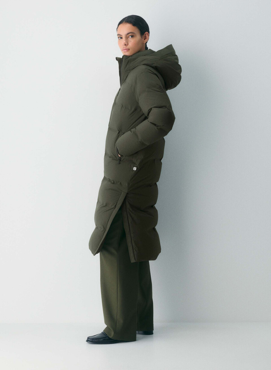 the super puff₂o long - rainstop flint green