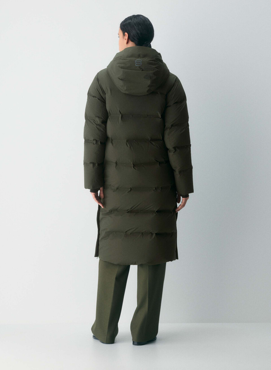 the super puff₂o long - rainstop flint green