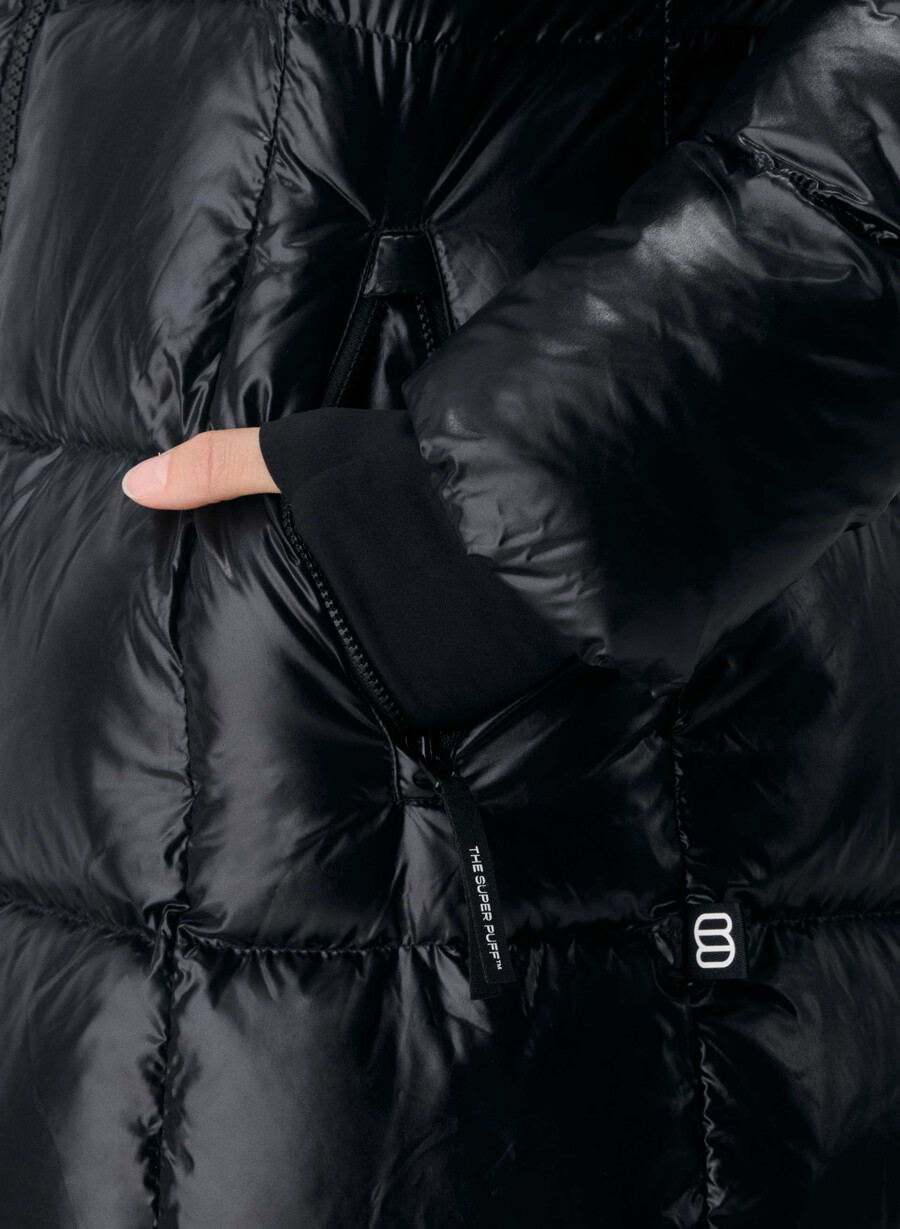 the supersnug puff long - hi-gloss black
