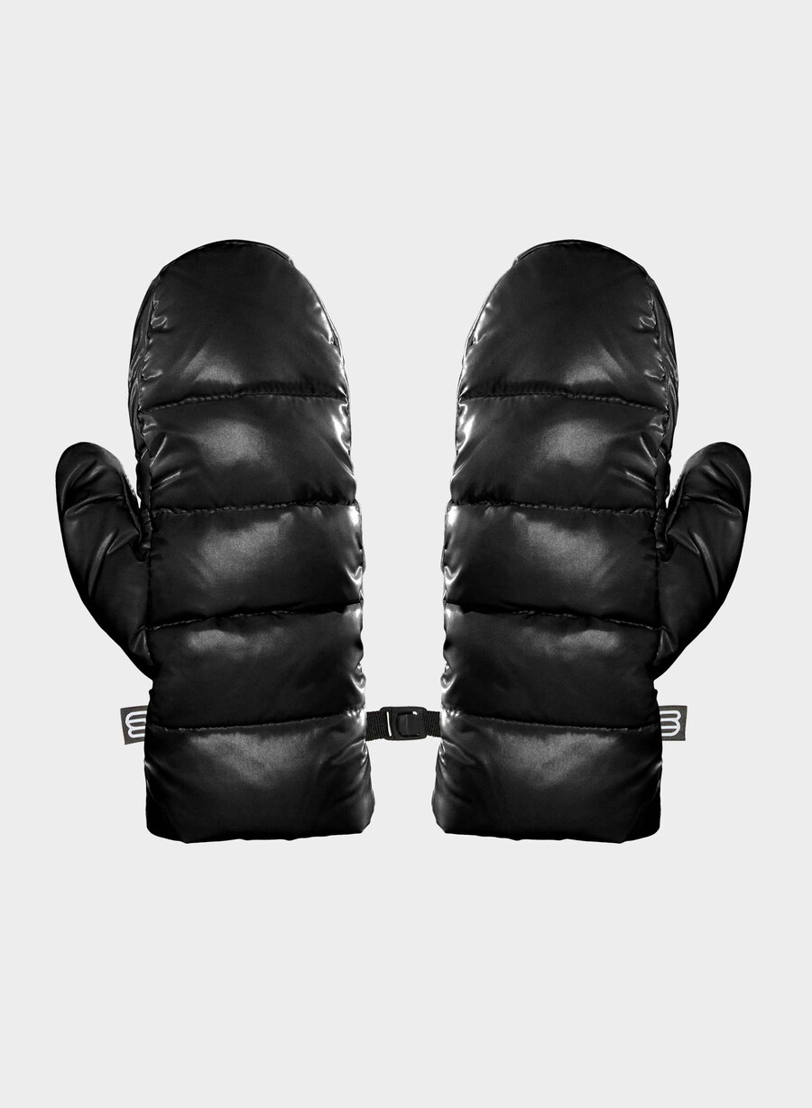 the super puff mitten - hi-gloss black