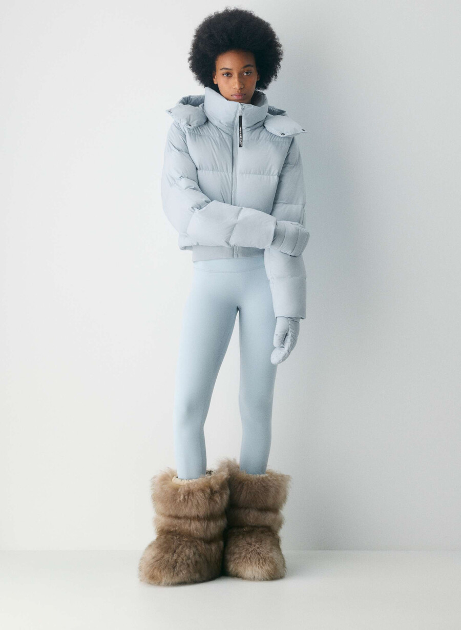 the super puff mitten - climatte dew blue