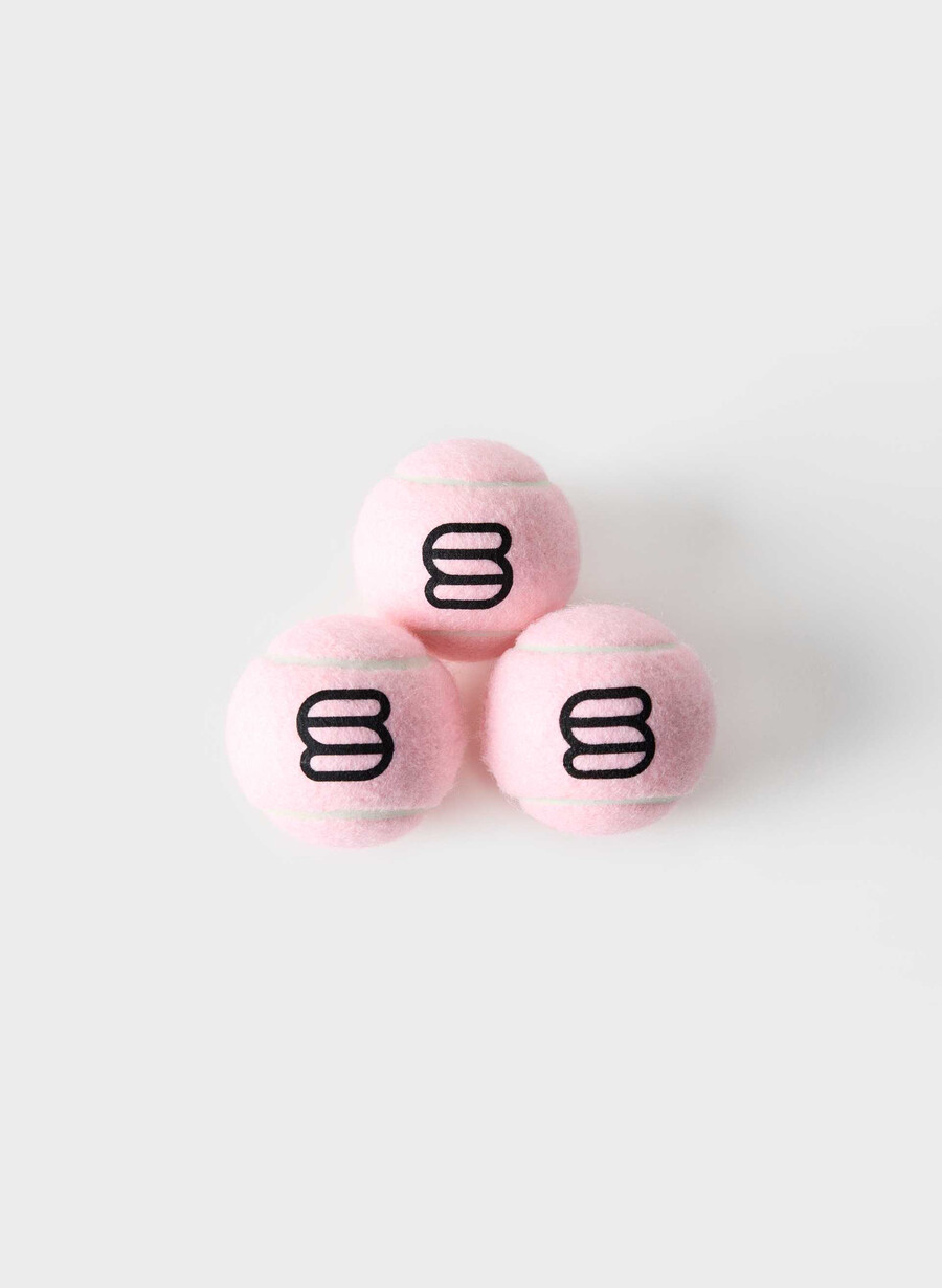 the super puff tennis ball 3-pack chalk pink