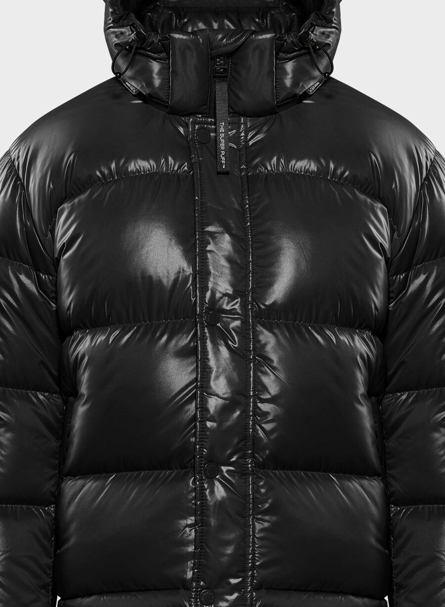 the super puff shorty - hi-gloss black
