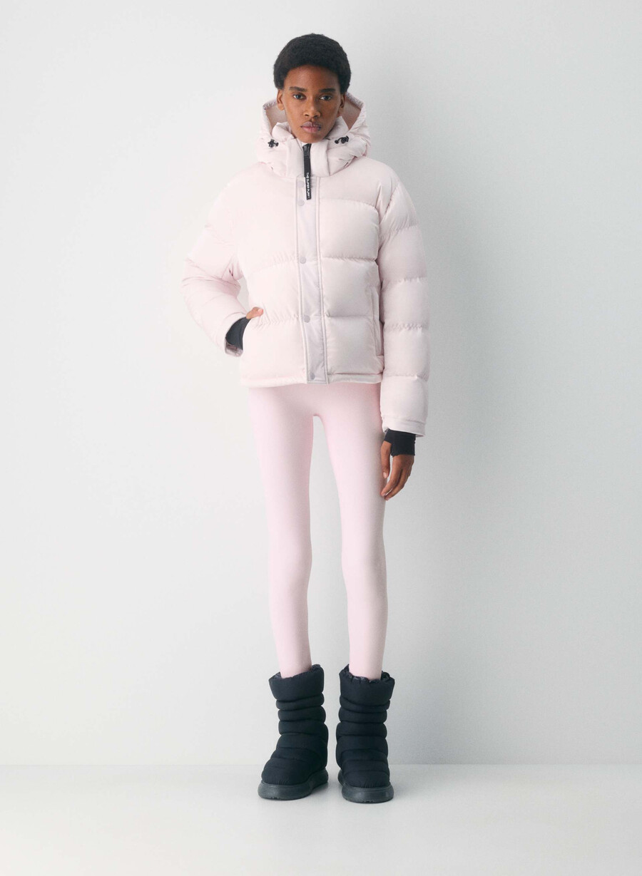 the super puff shorty - liquid shine mochi pink