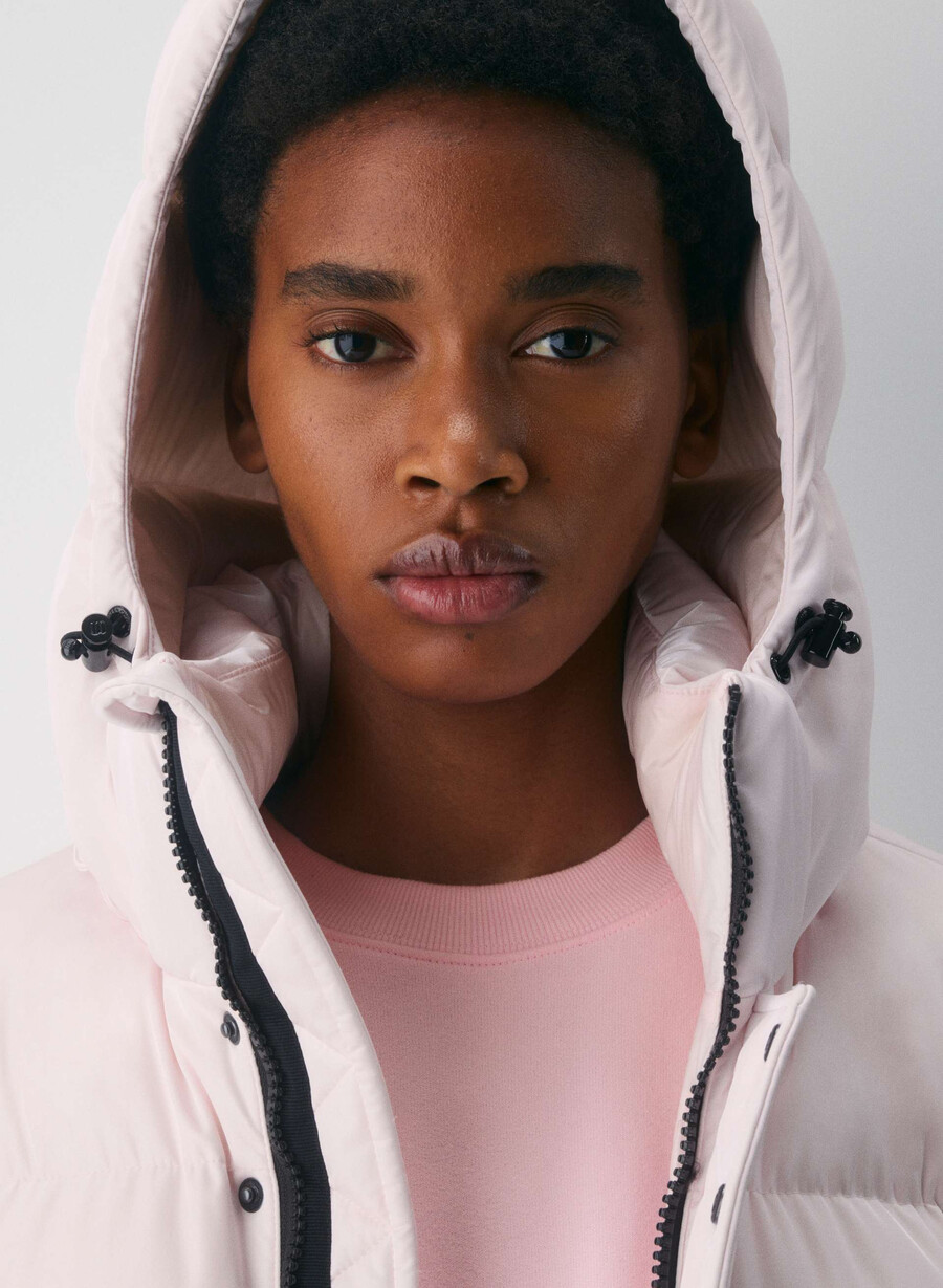 the super puff shorty - liquid shine mochi pink