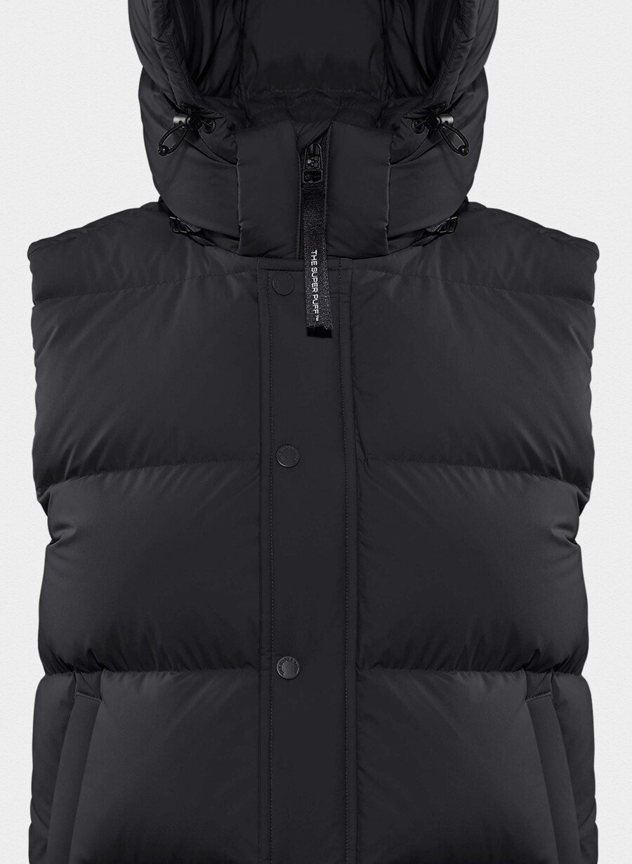 the super puff vest - climatte black