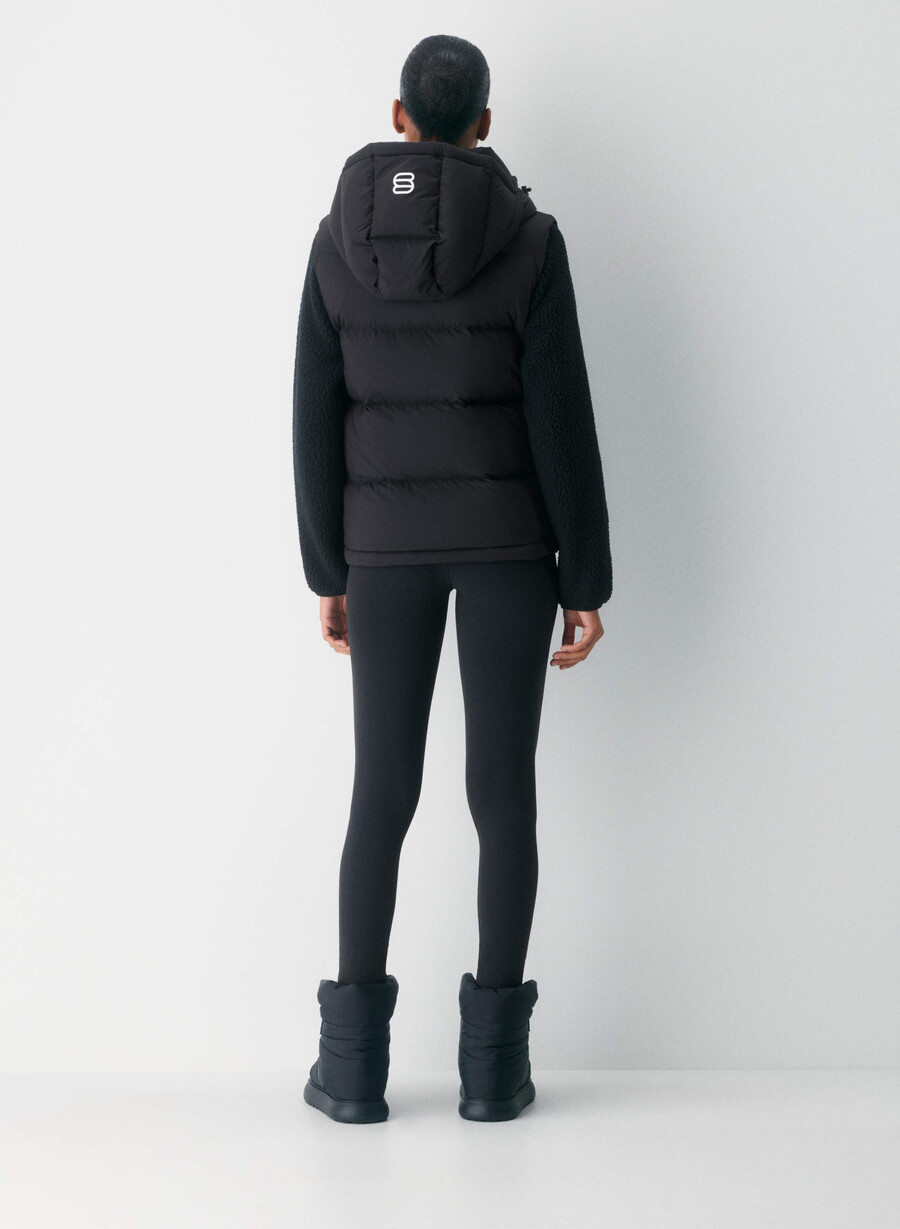 the super puff vest - climatte black