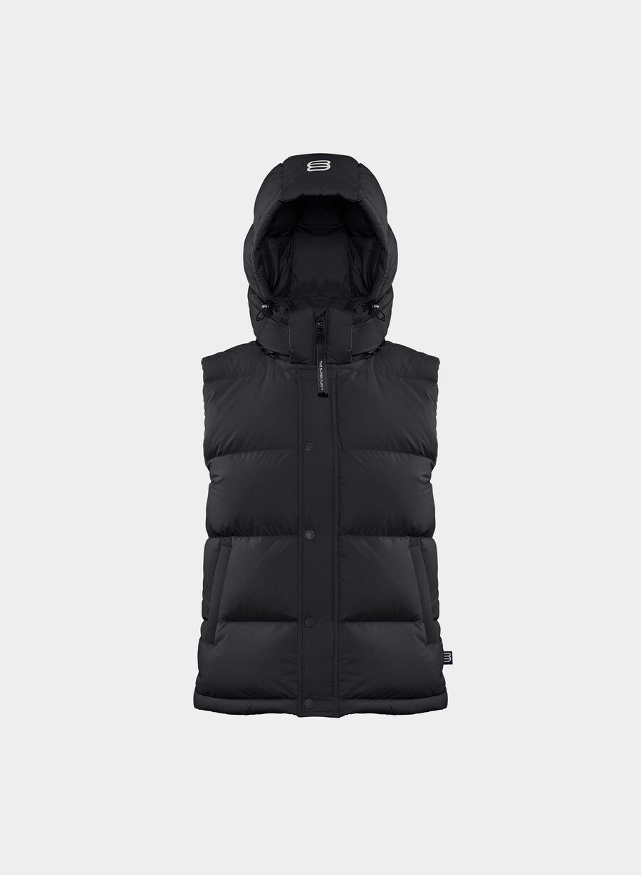 the super puff vest - climatte black