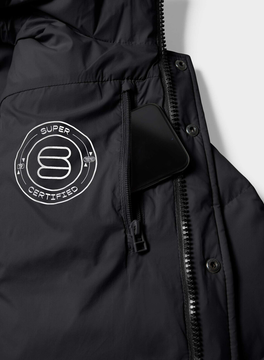 the super puff vest - climatte black