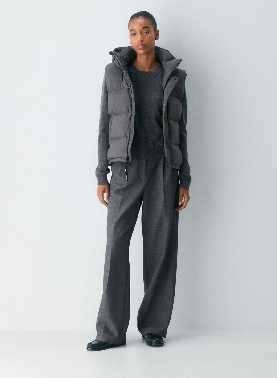the super puff vest - climatte coal grey
