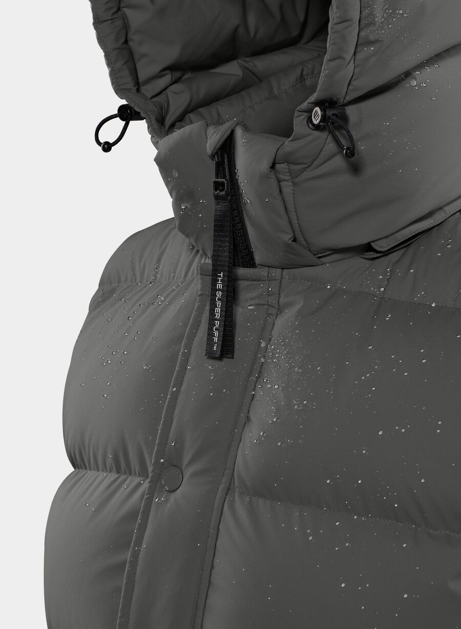 the super puff vest - climatte coal grey