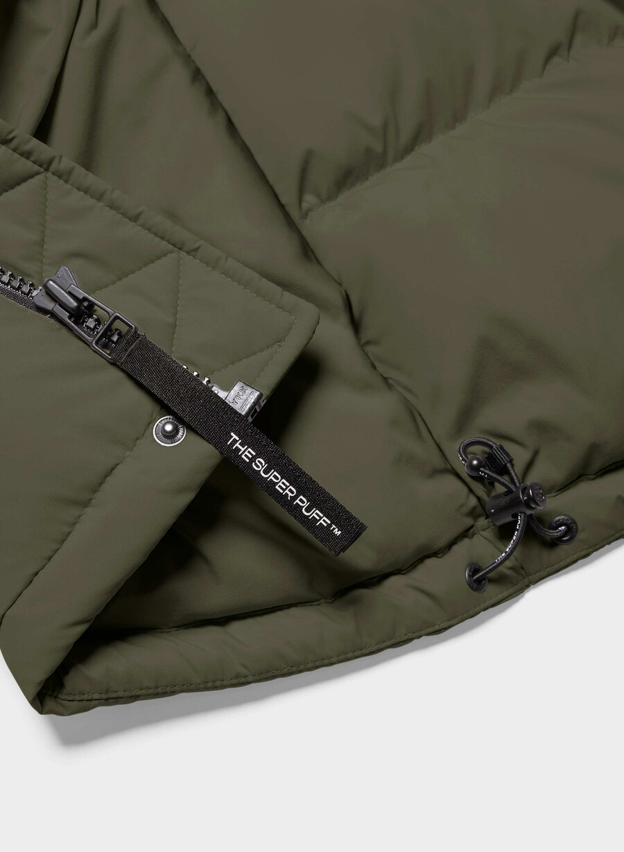 the super puff vest - climatte dark olive