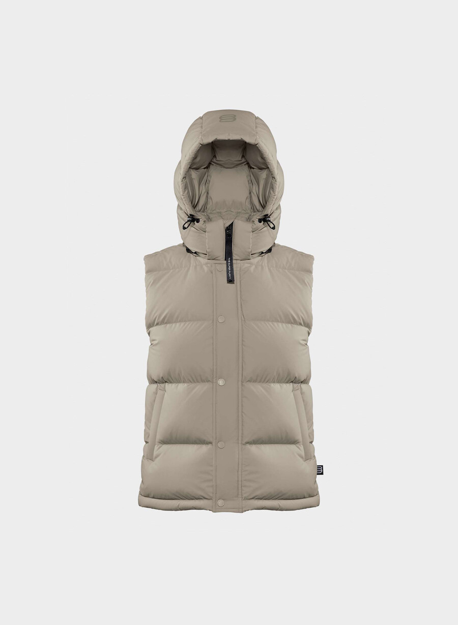 the super puff vest - climatte modern taupe