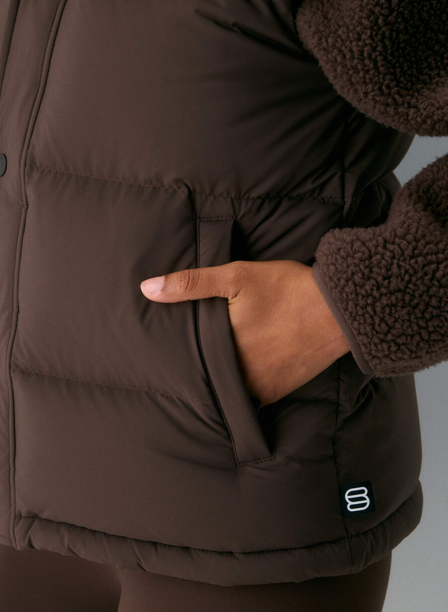 the super puff vest - climatte modern taupe