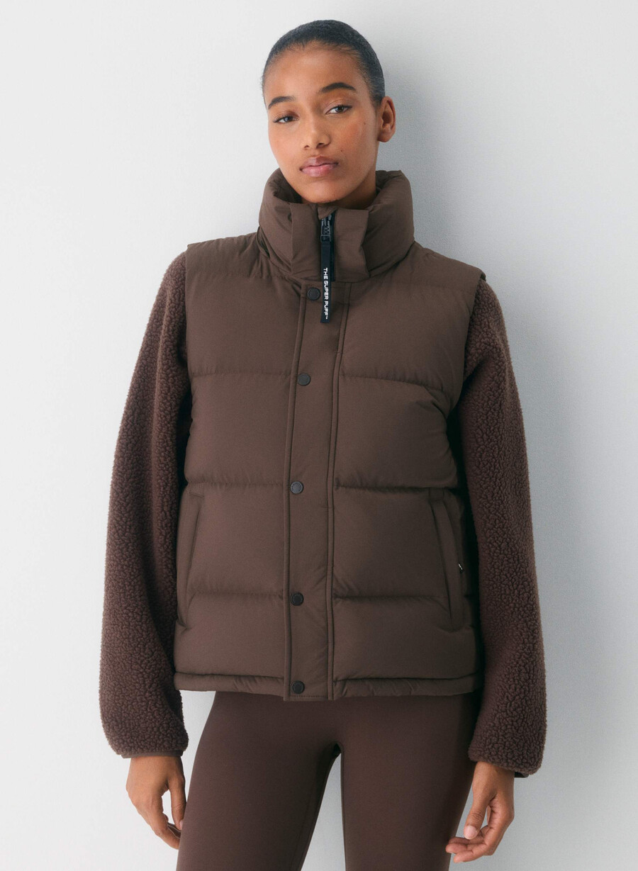 the super puff vest - climatte modern taupe