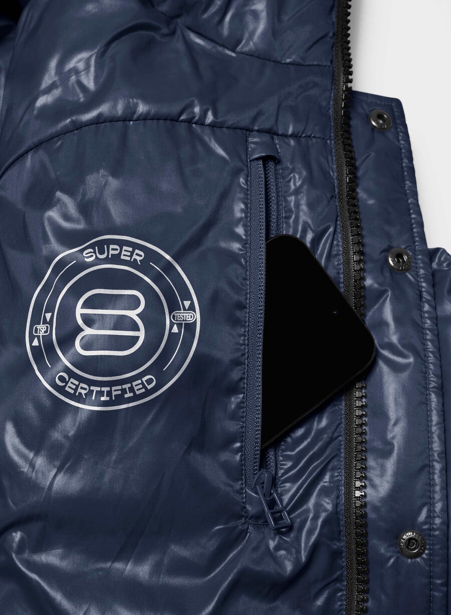 the super puff vest - hi-gloss admiral