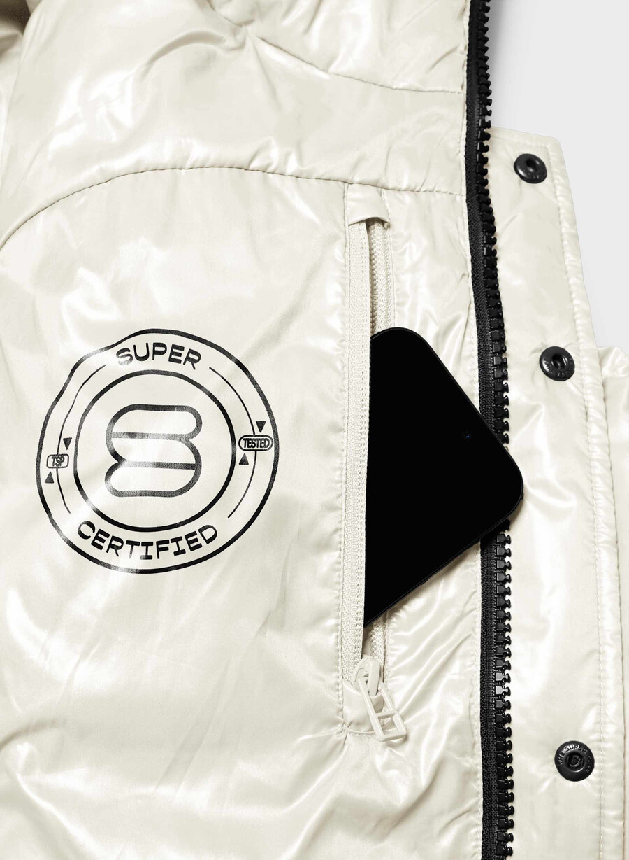 the super puff vest - hi-gloss birch