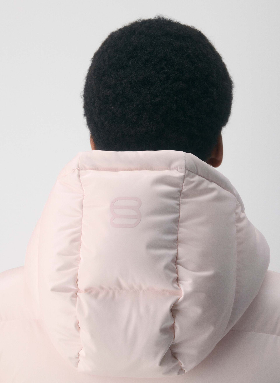 the super puff vest - liquid shine mochi pink