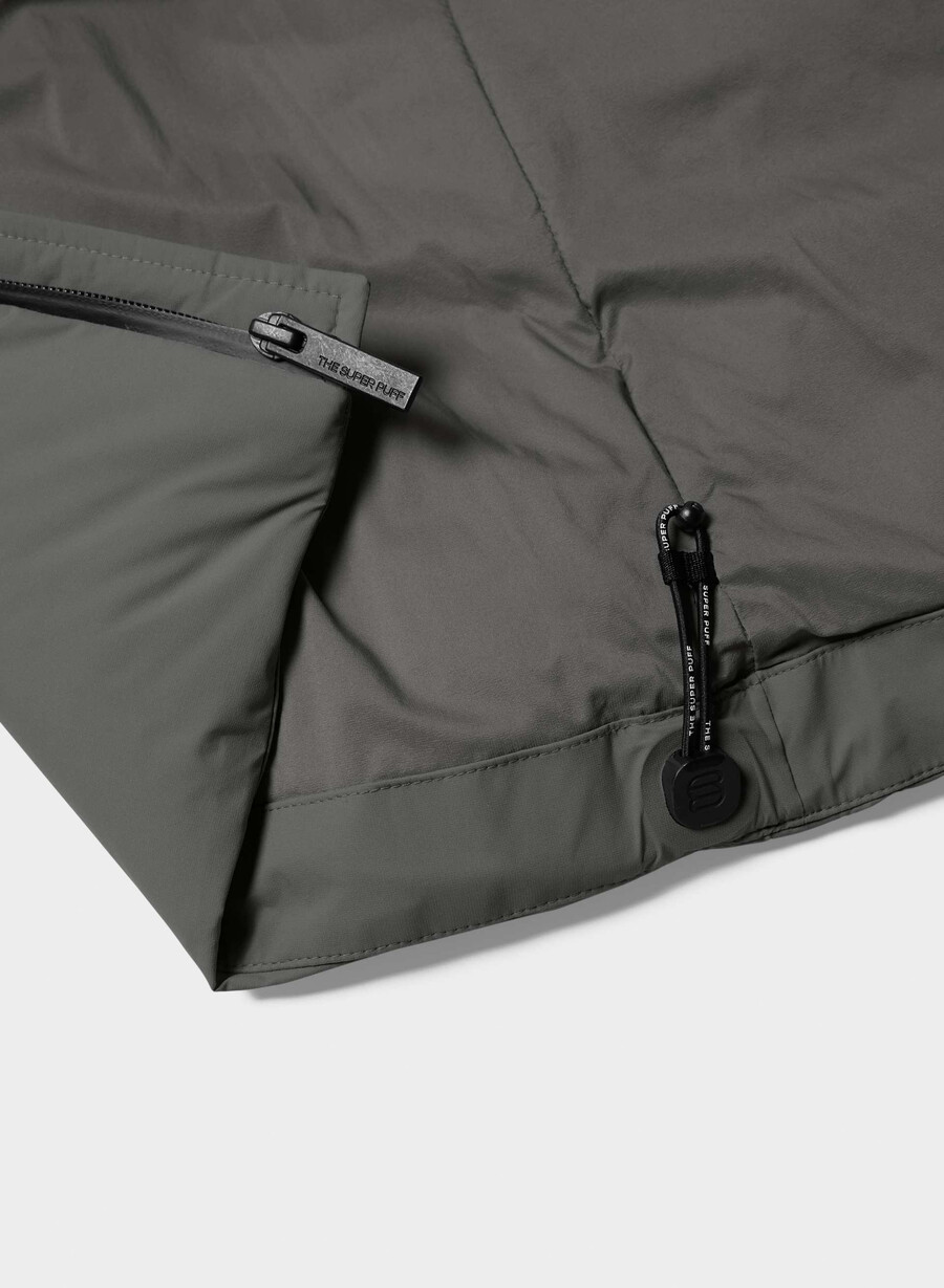 the super puff₂o - rainstop coal grey