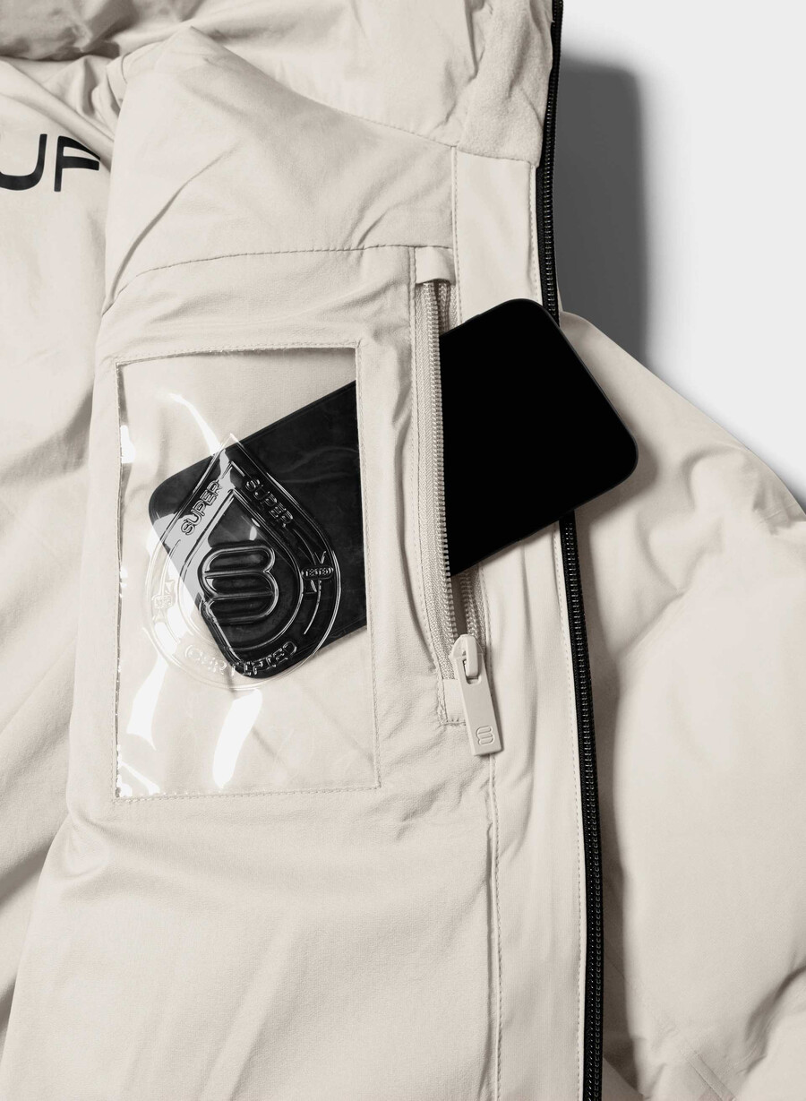 the super puff₂o mid - rainstop matte pearl
