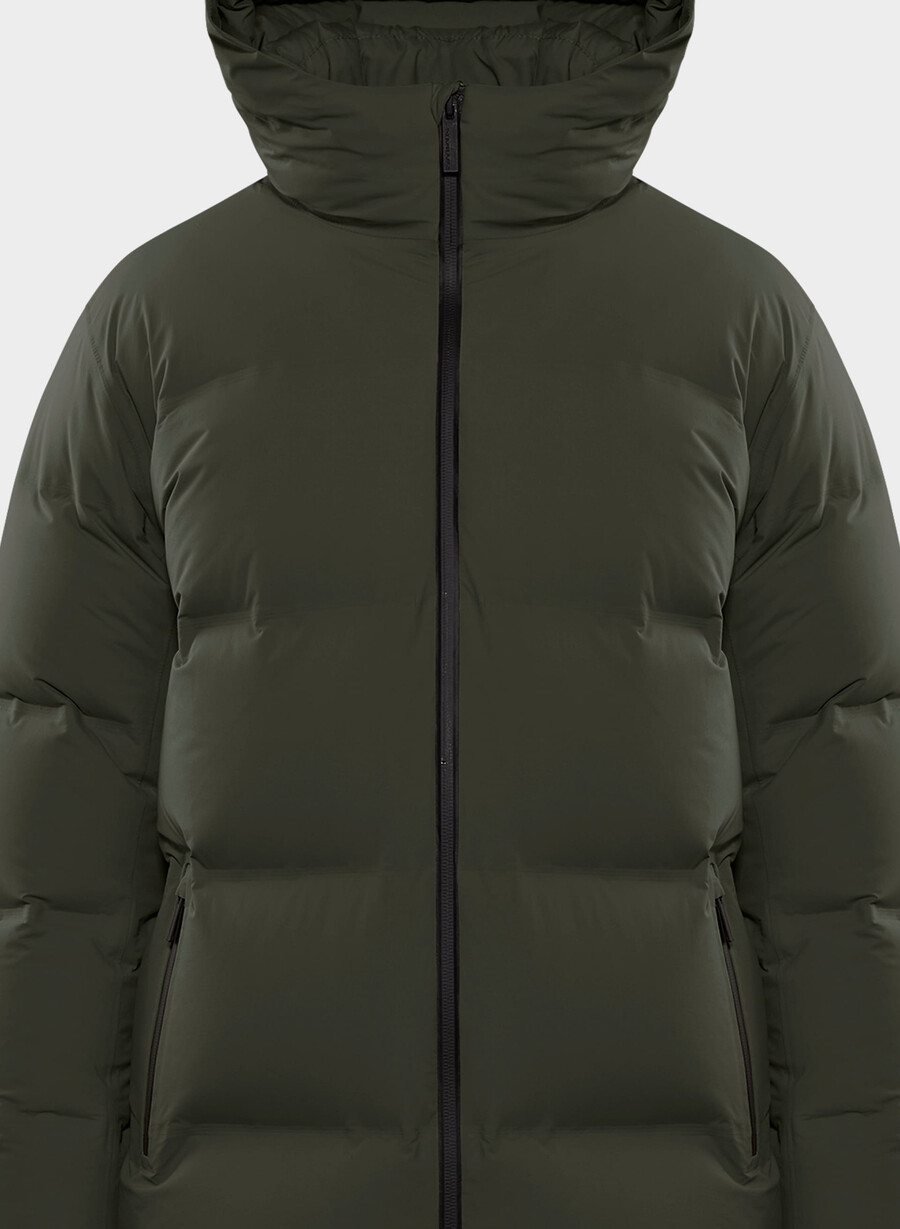 the super puff₂o mid - rainstop flint green