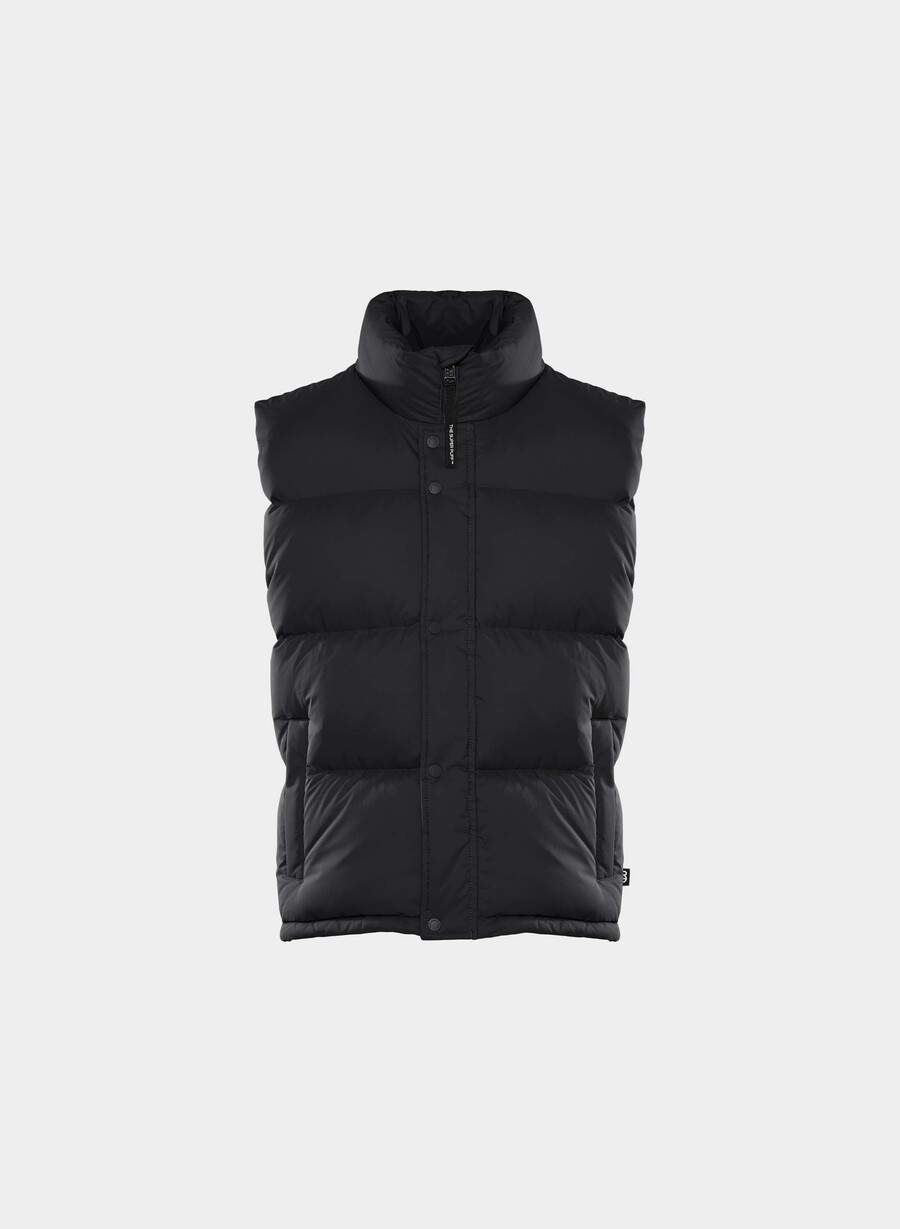 the super puff vest mens - climatte black