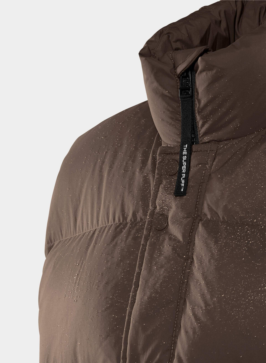 the super puff vest mens - climatte rich mocha brown