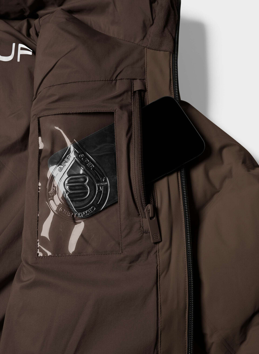 the super puff₂o mens - rainstop rich mocha brown