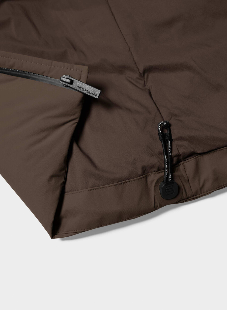 the super puff₂o mens - rainstop rich mocha brown