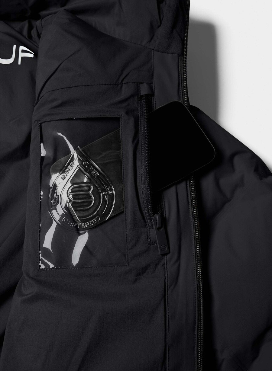 the super puff₂o shorty - rainstop black