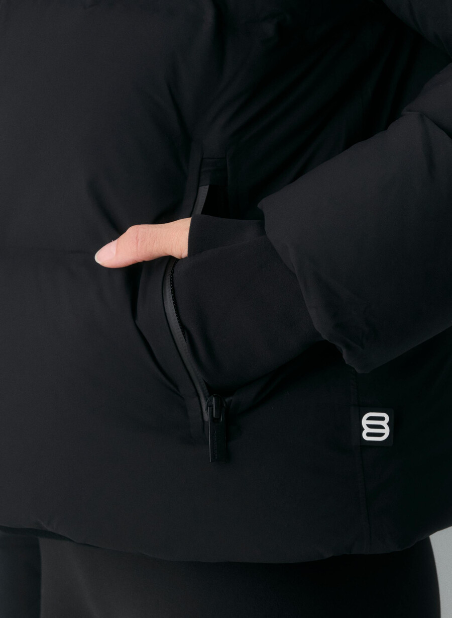 the super puff₂o shorty - rainstop black