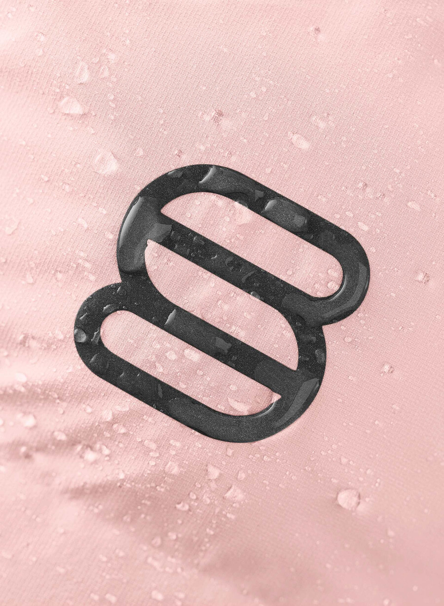 the super puff₂o shorty - rainstop chalk pink