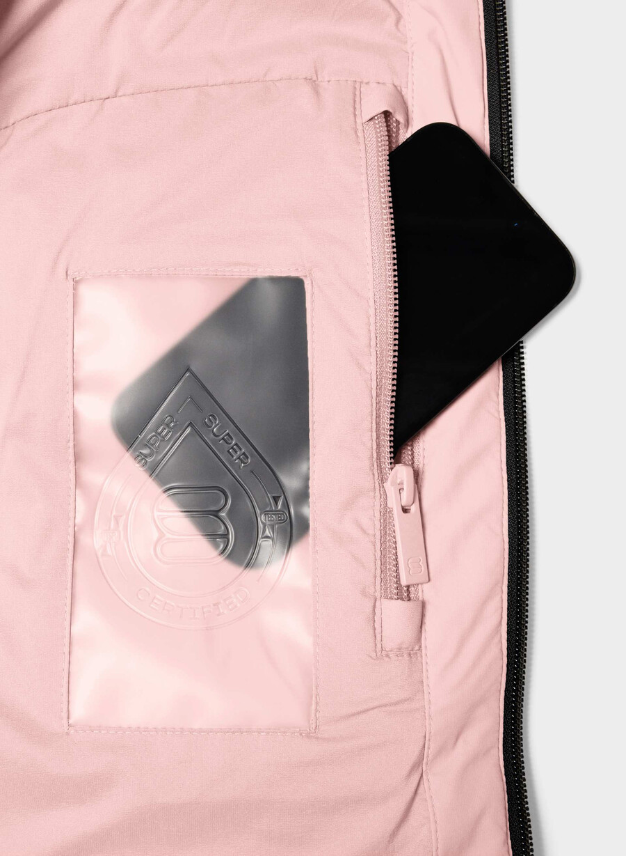 the super puff₂o shorty - rainstop chalk pink