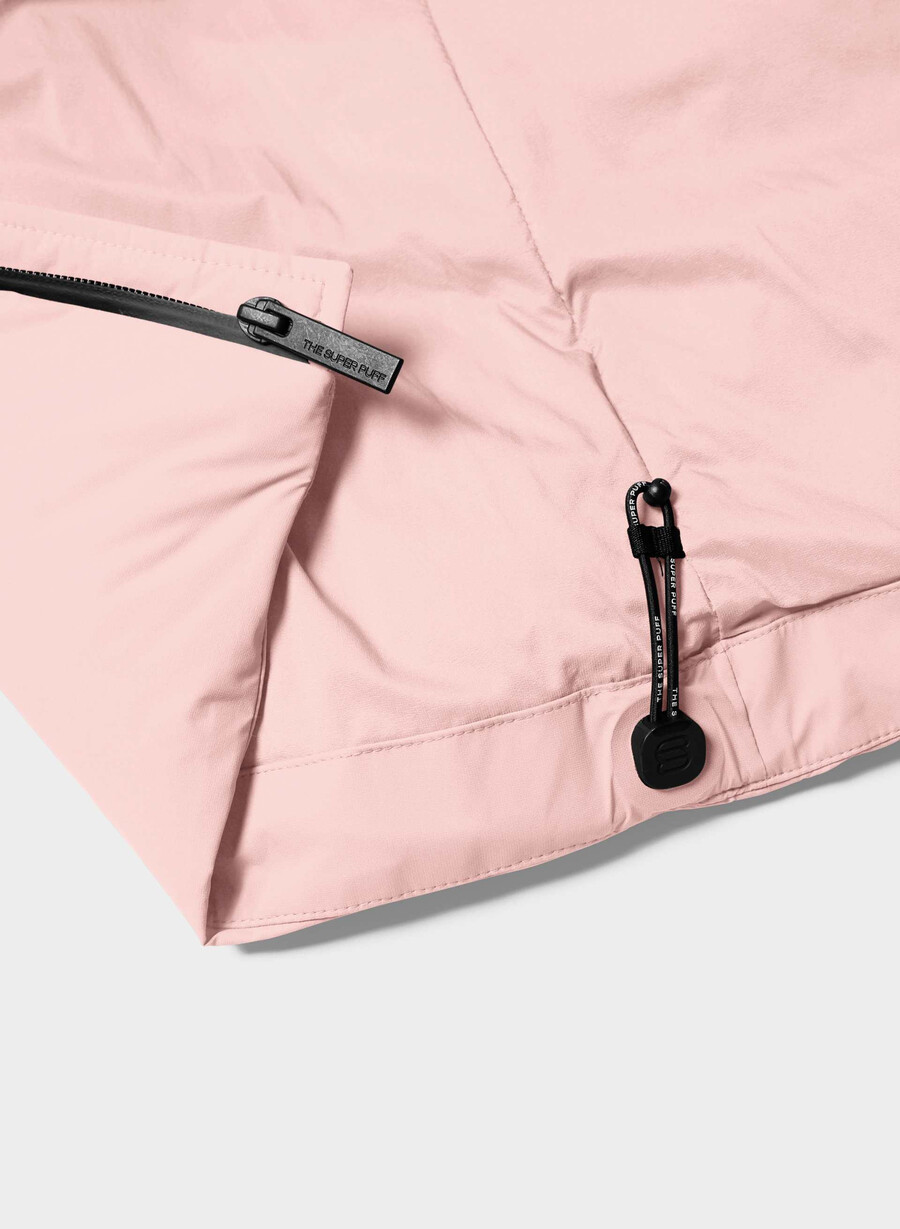 the super puff₂o shorty - rainstop chalk pink