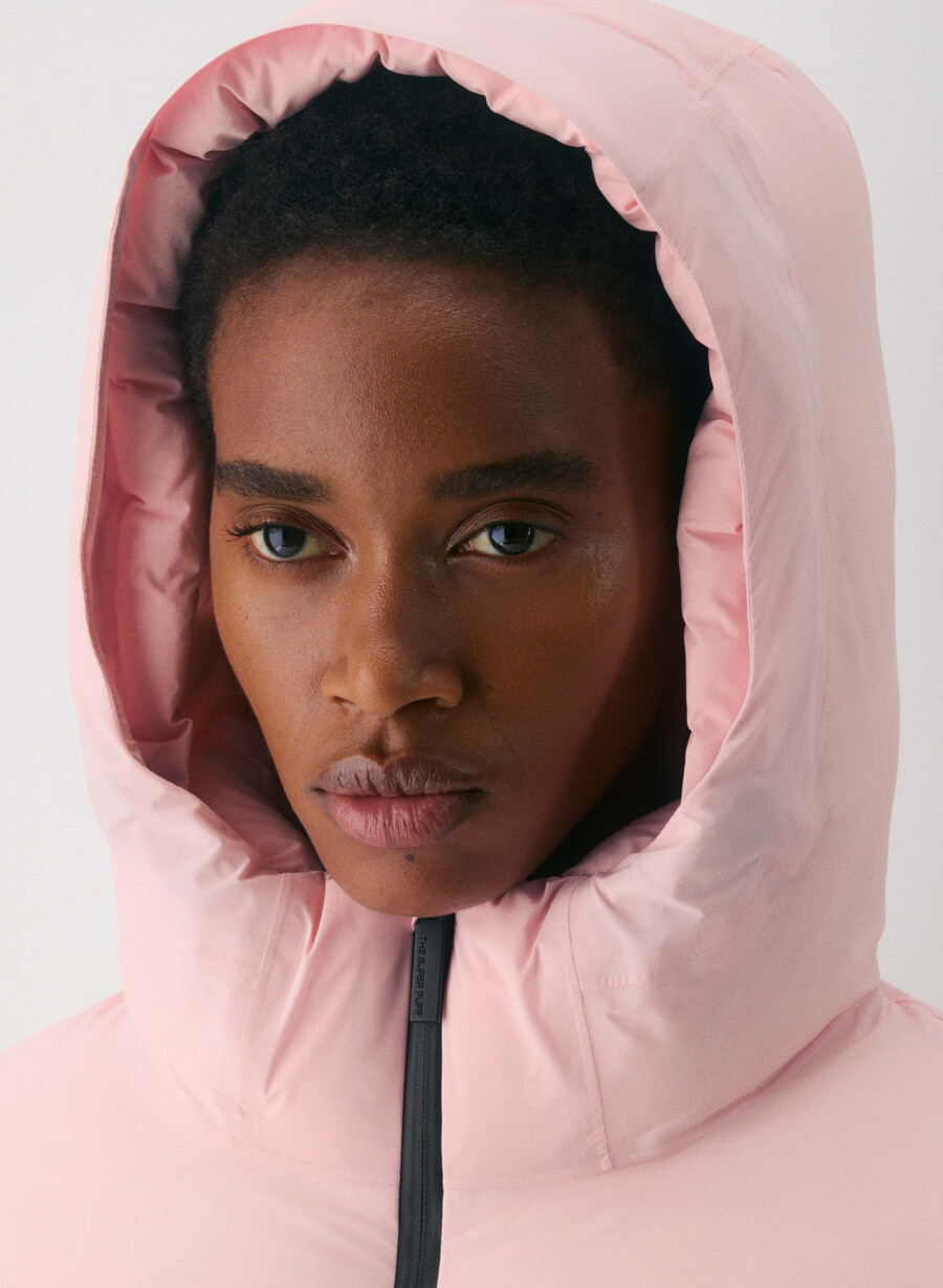 the super puff₂o shorty - rainstop chalk pink