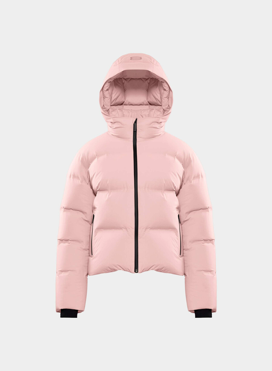 the super puff₂o shorty - rainstop chalk pink