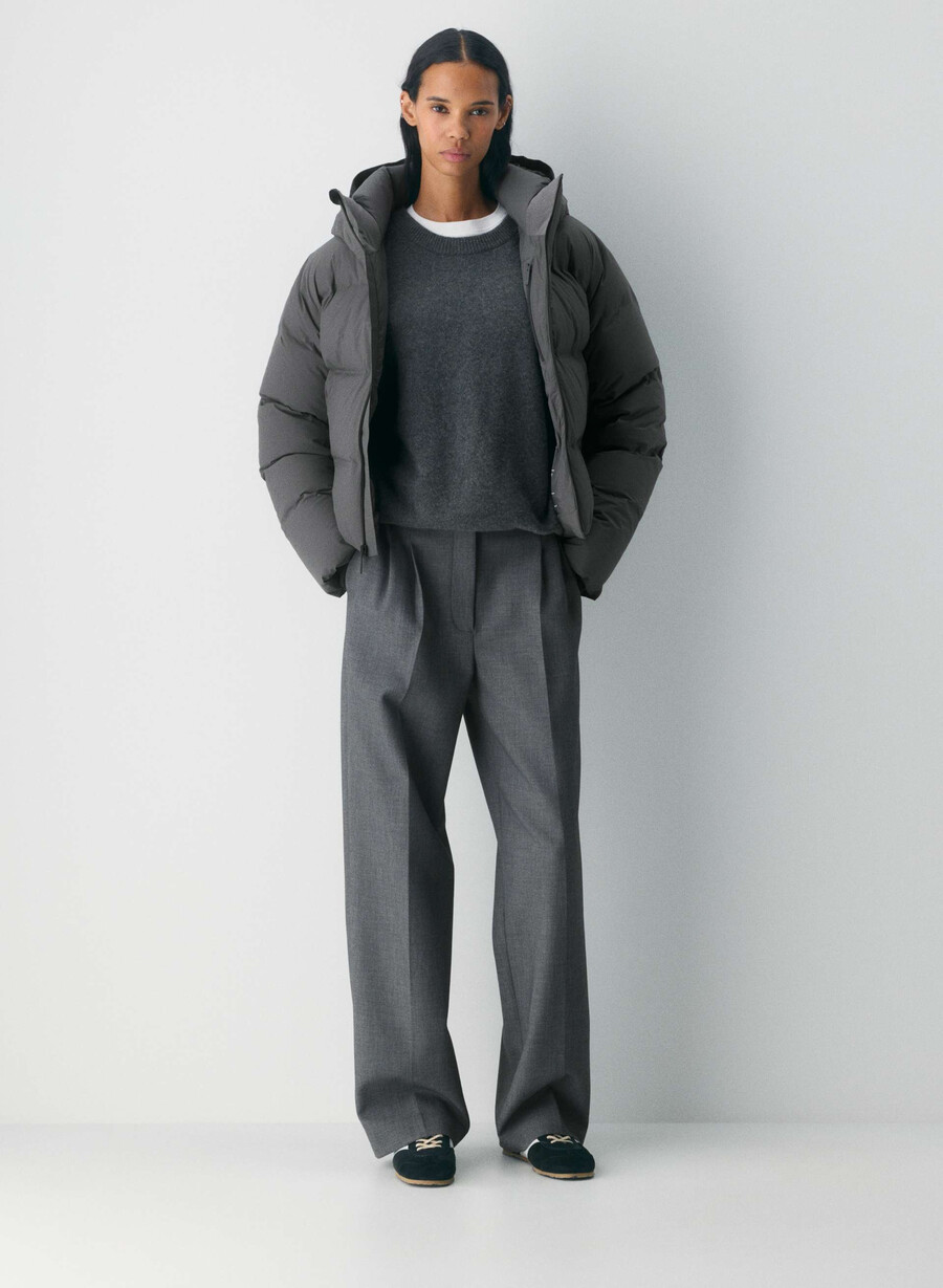 the super puff₂o shorty - rainstop coal grey