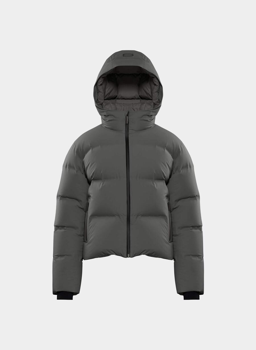 the super puff₂o shorty - rainstop coal grey