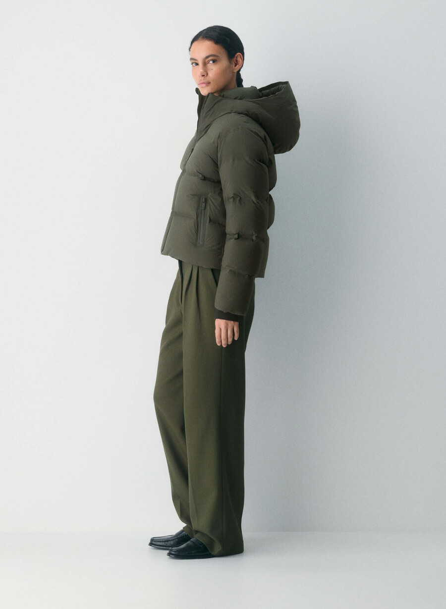 the super puff₂o shorty - rainstop flint green