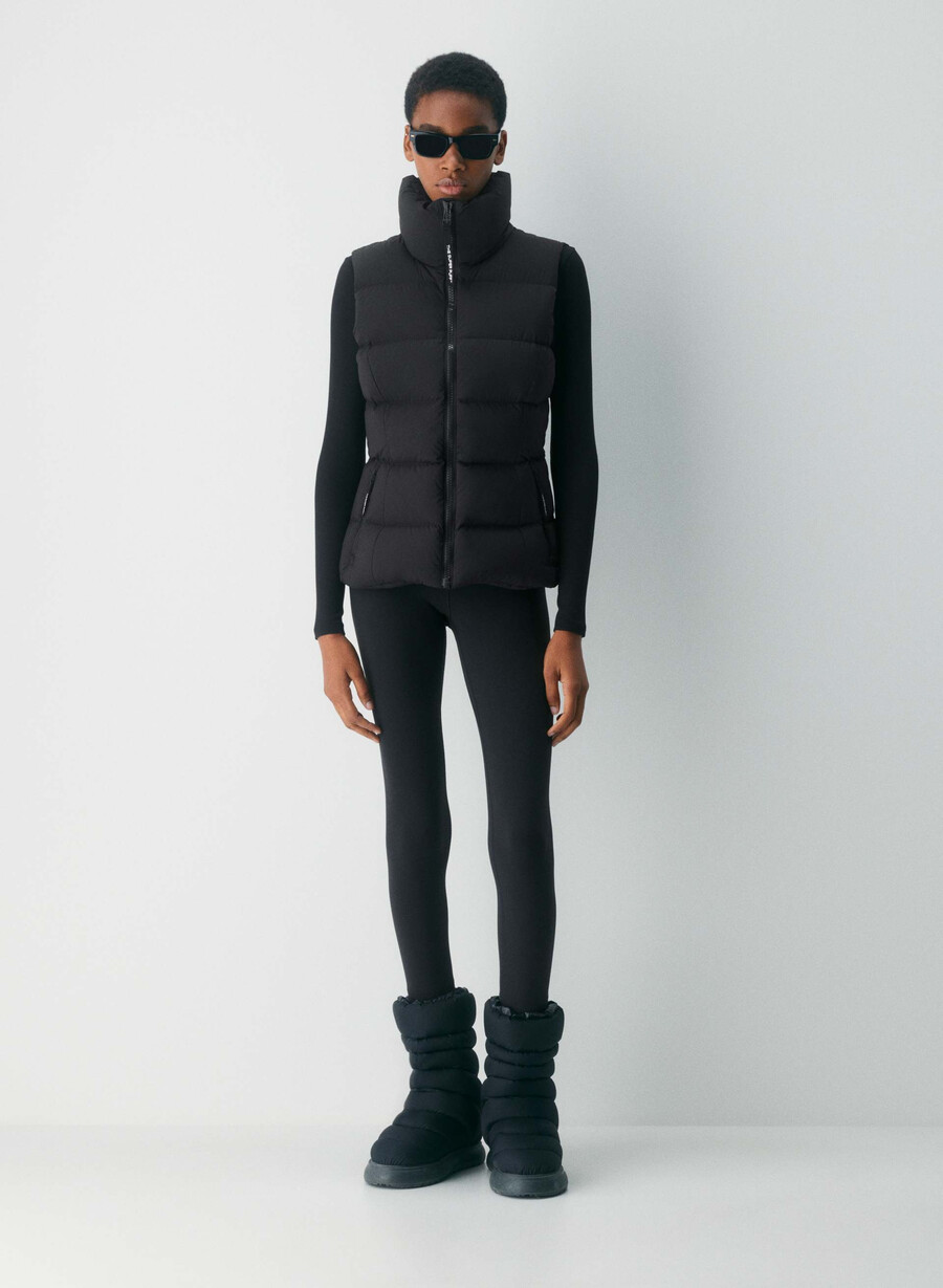 the supersnug puff vest - climatte black