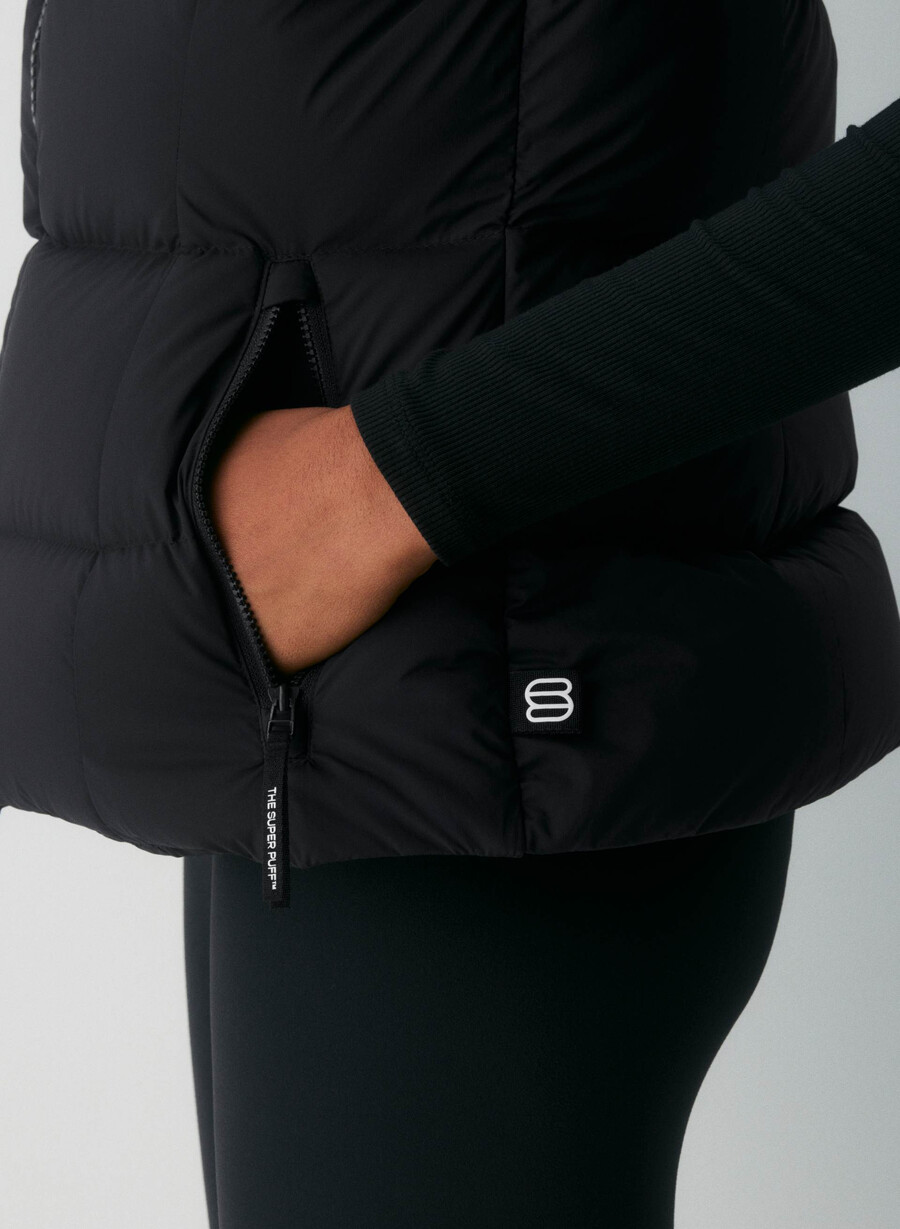 the supersnug puff vest - climatte black