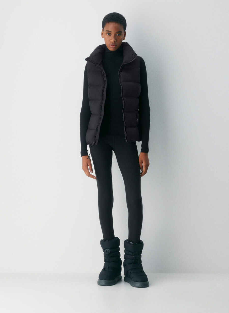 the supersnug puff vest - climatte black